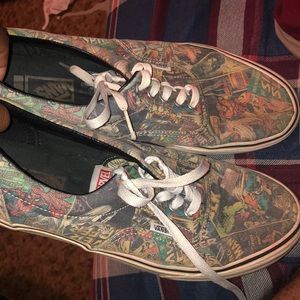 Marvel comics Vans sz 11.5